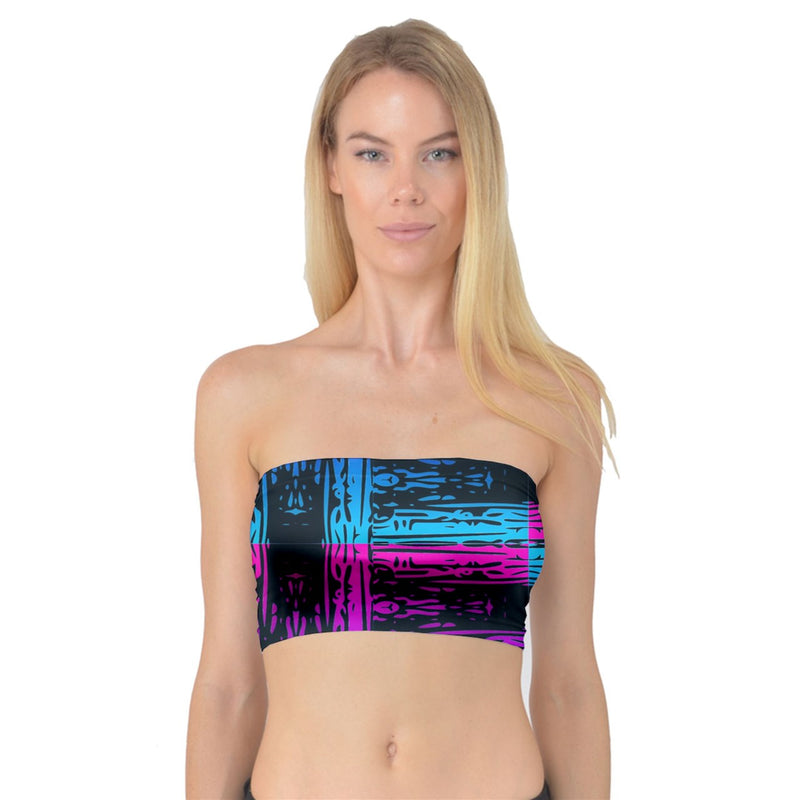 San Marcos Plaid Bandeau Top up to 3XL