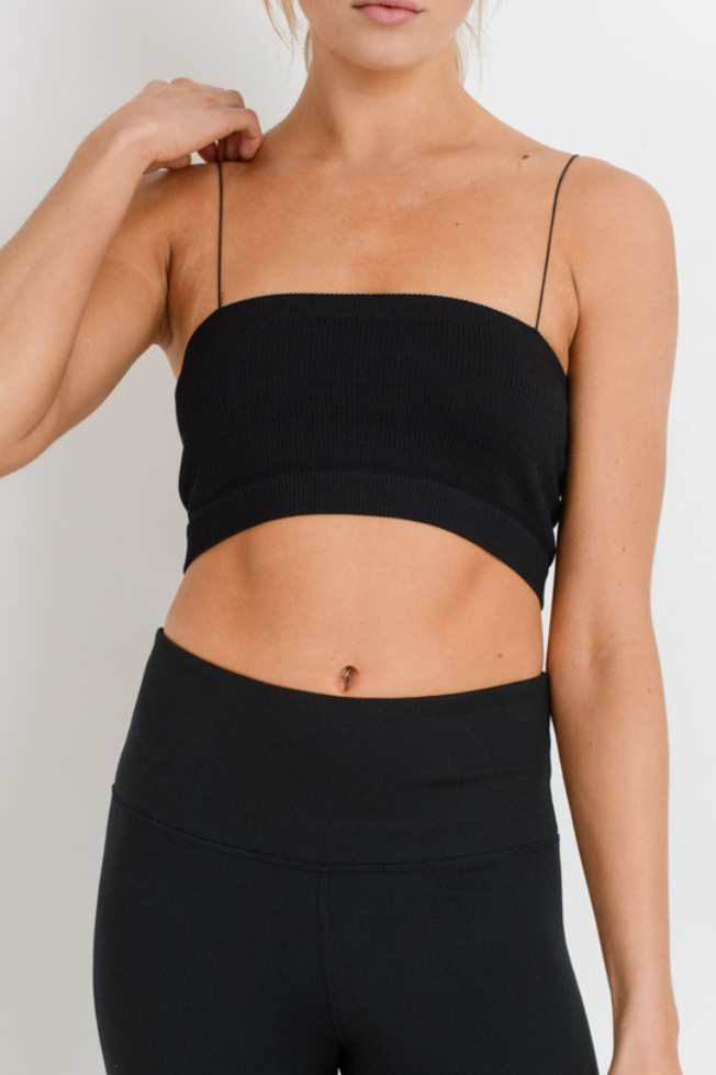 Ribbed Seamless Bandeau