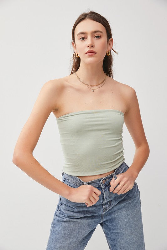 Crowd Pleaser Bandeau Crop Top