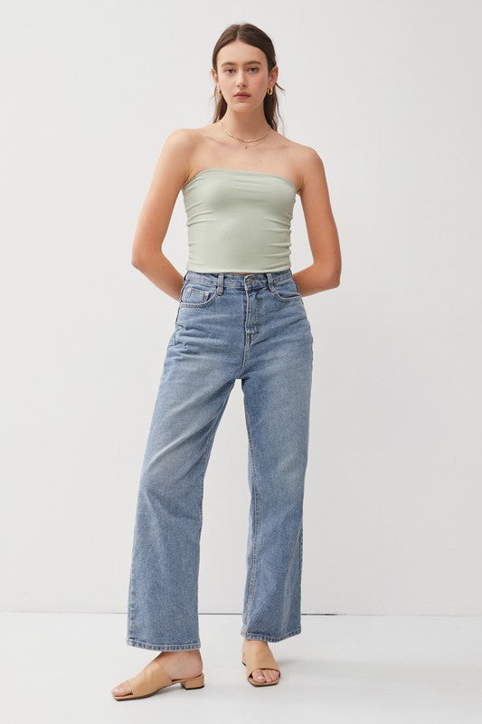 Crowd Pleaser Bandeau Crop Top
