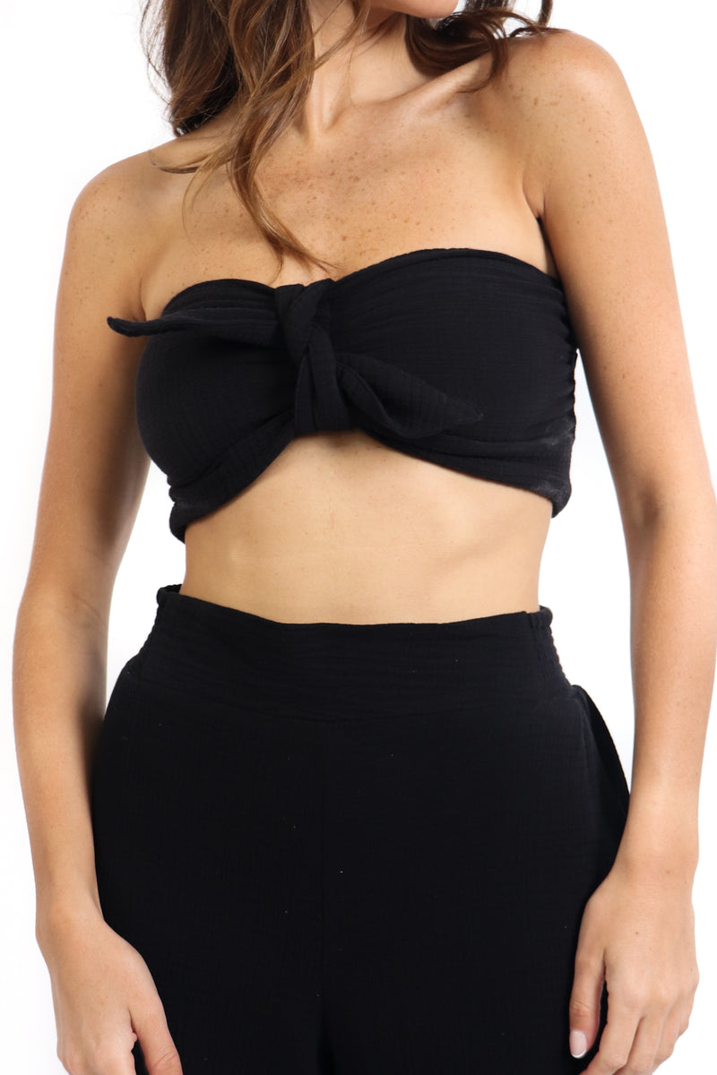 Black Gauze Bandeau