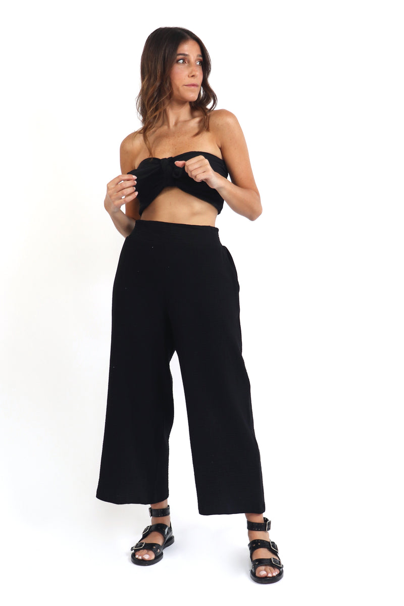 Black Gauze Bandeau