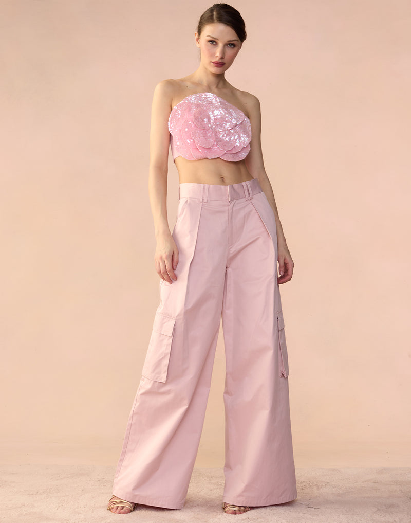 Sequin Flower Bandeau