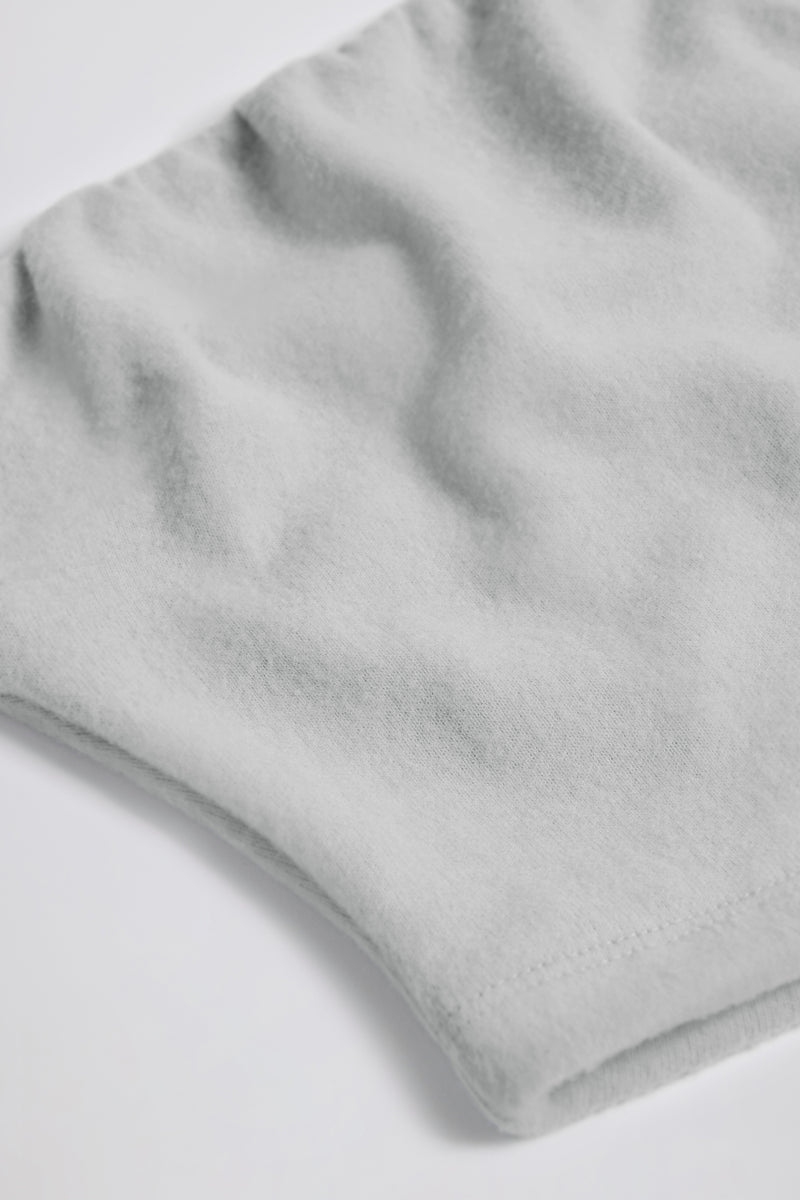 Brushed Jersey Bandeau Top in Fog Grey