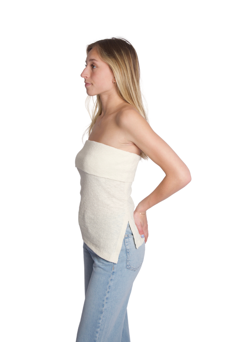 Bandeau Top in Dune Beige