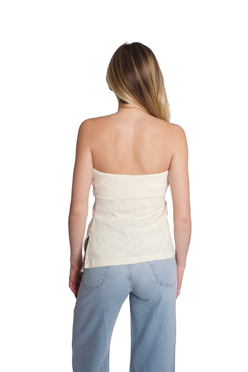 Bandeau Top in Dune Beige