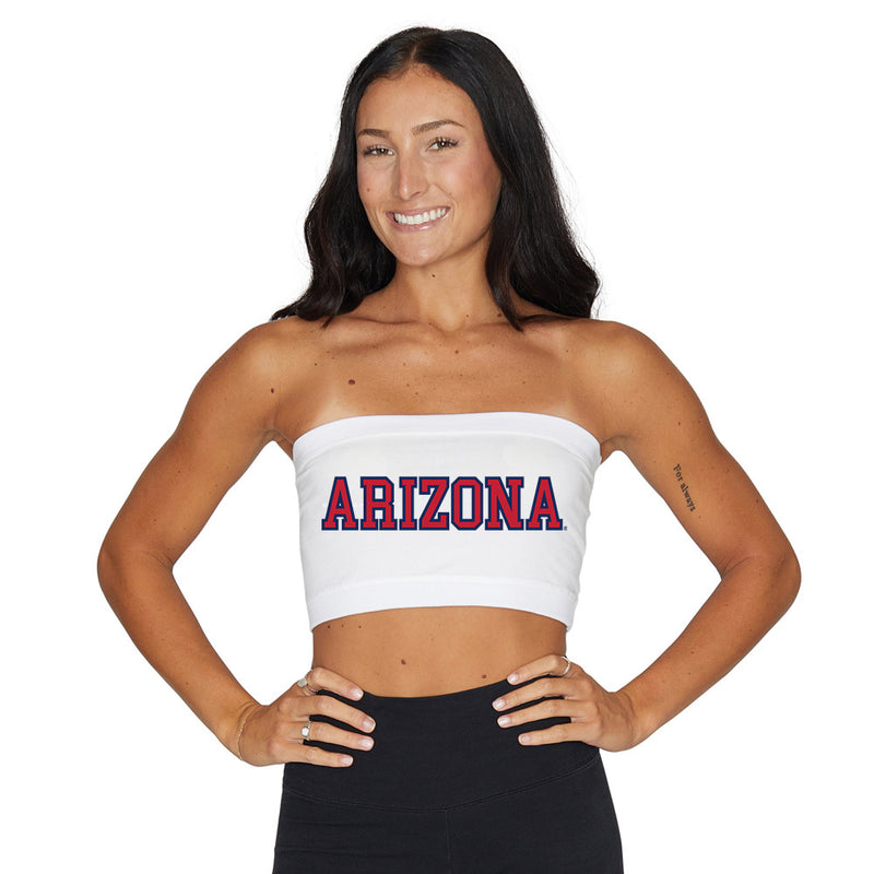 University of Arizona White Bandeau Top