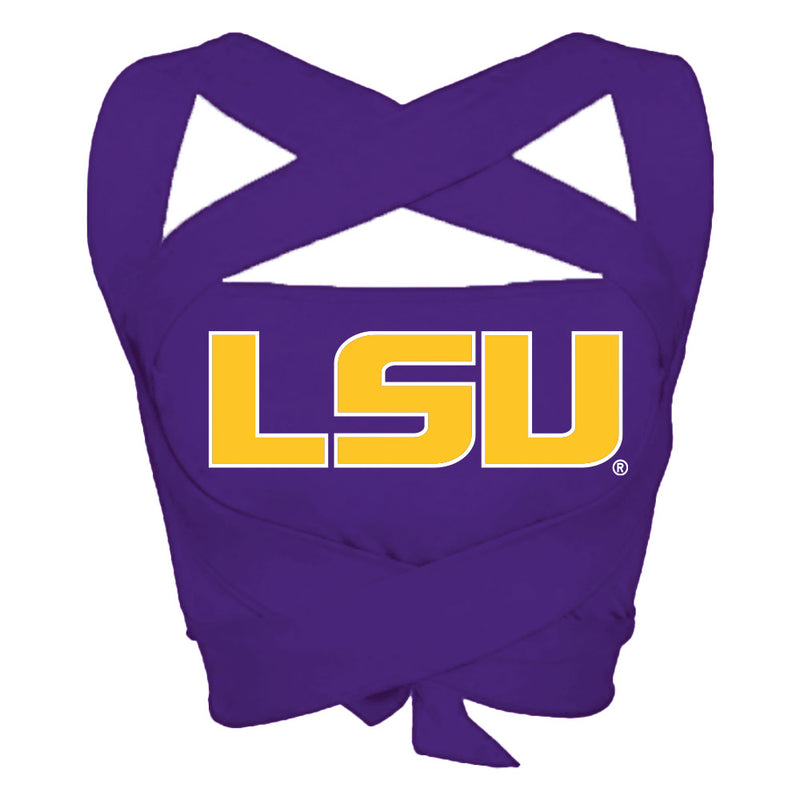 LSU Purple Multi Way Bandeau Top