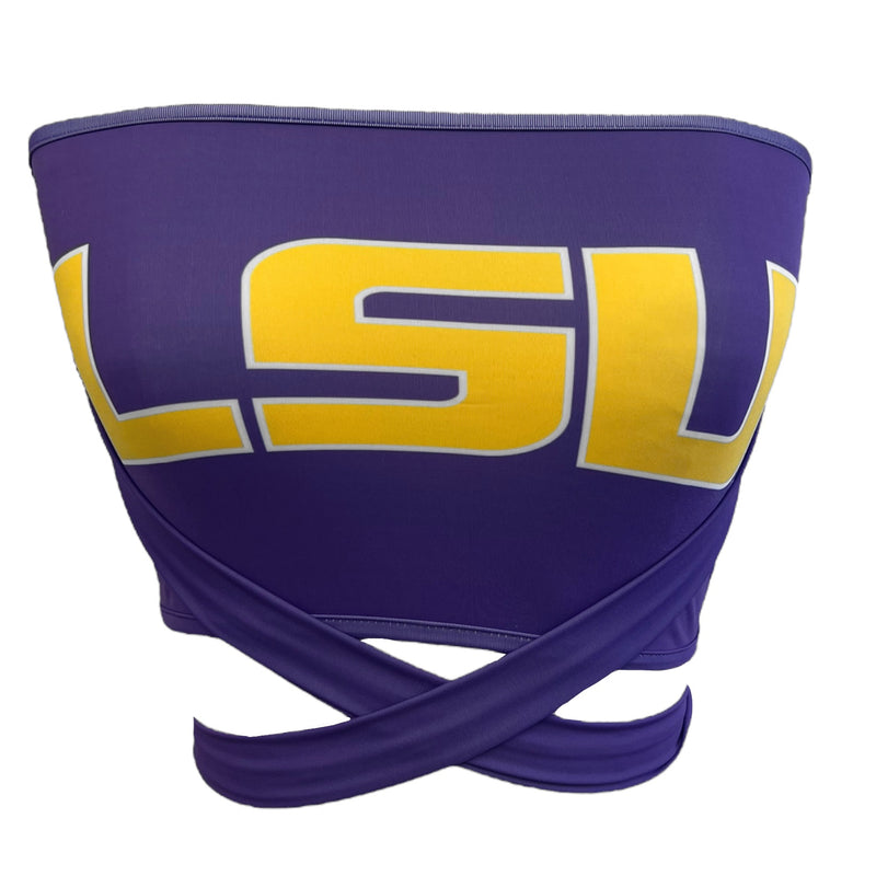 LSU Purple Multi Way Bandeau Top