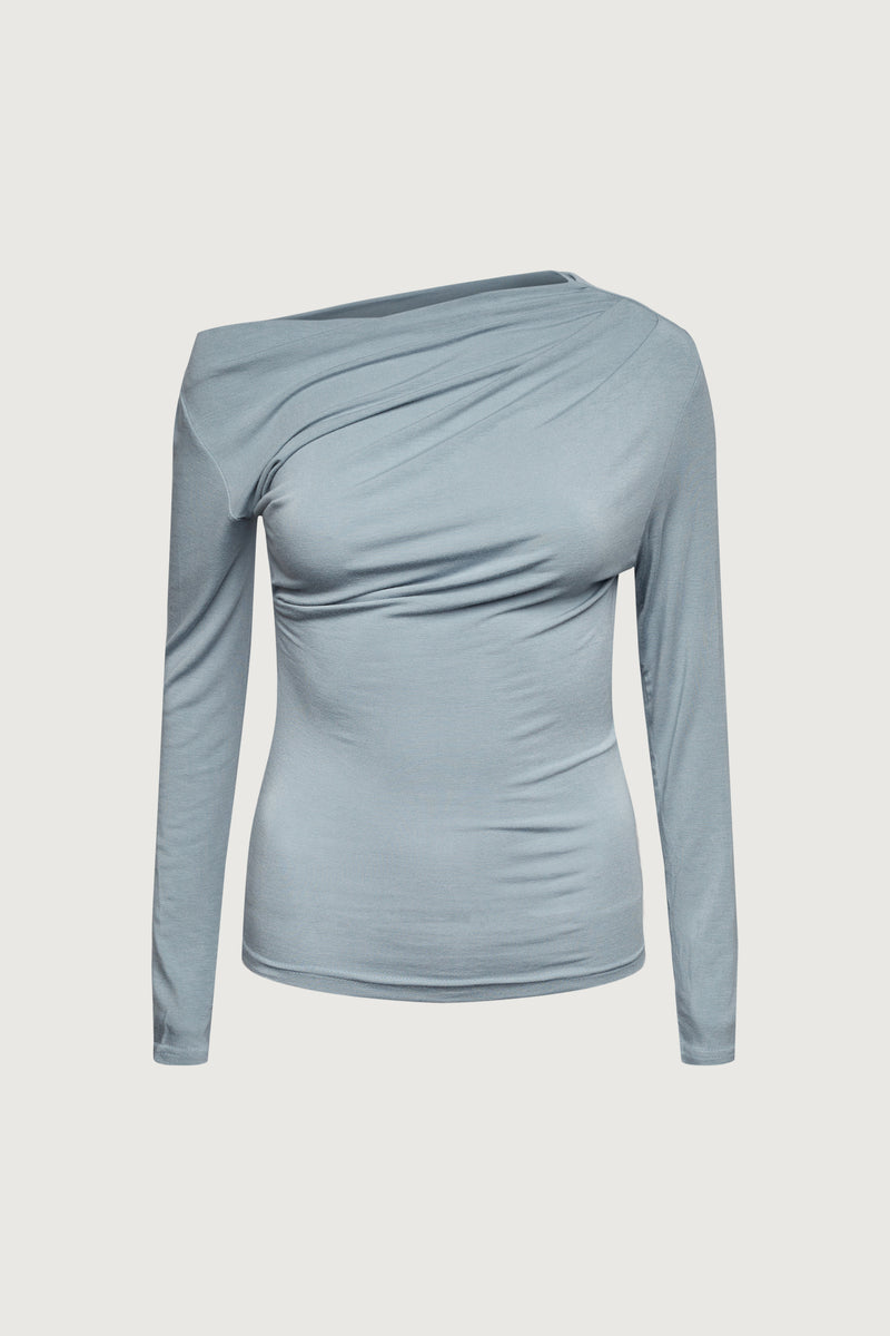 GATHERED OFF SHOULDER TOP