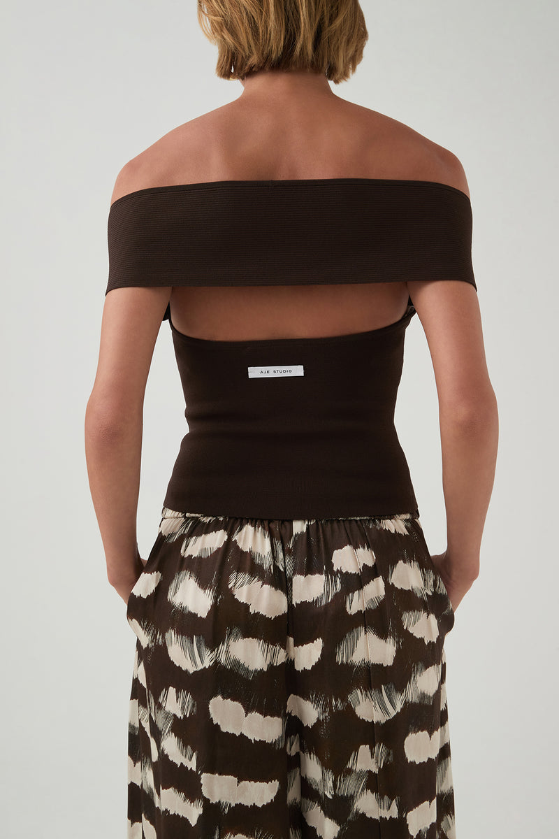 Deia Off Shoulder Knit Top