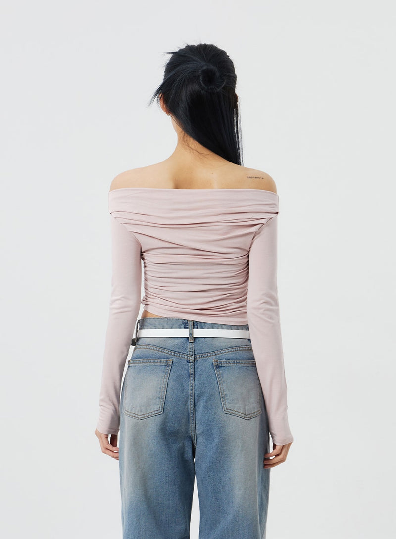 Off-Shoulder Cropped Top CF322