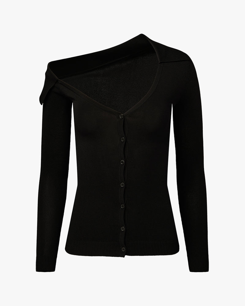 Off The Shoulder Collared Shirt