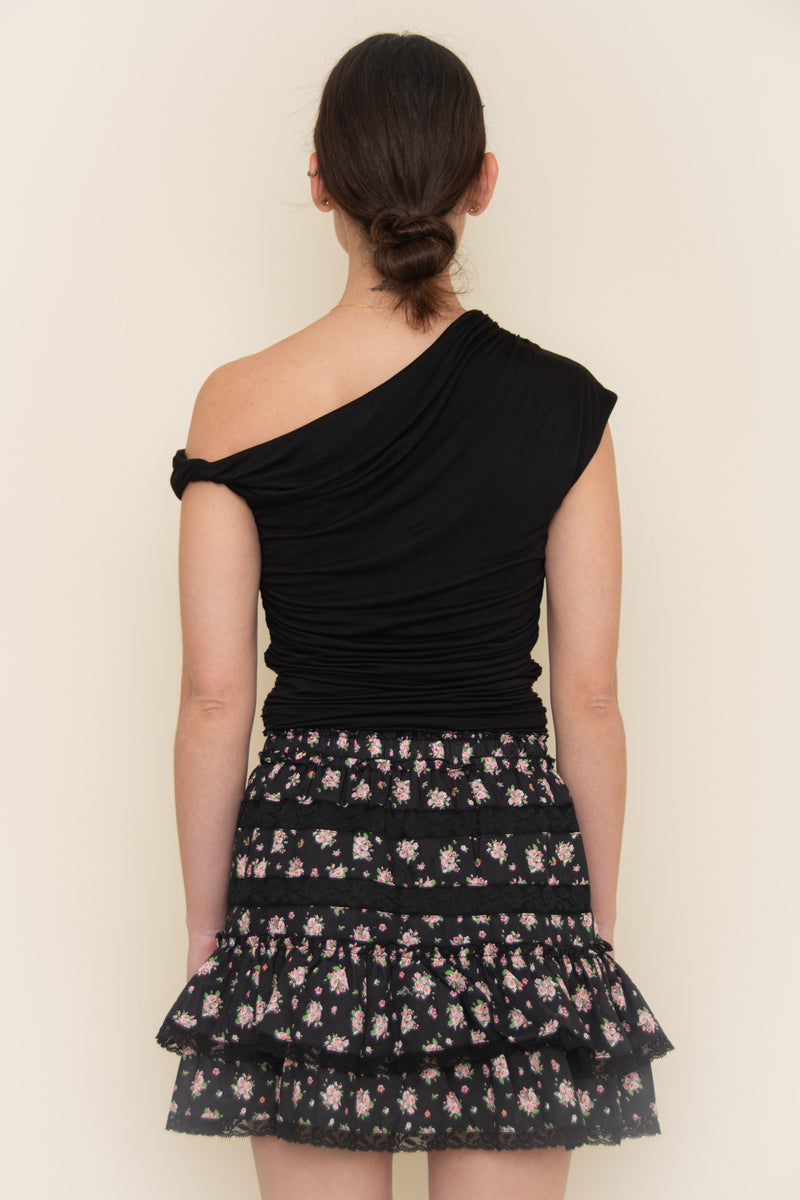 midtown asymmetrical off-shoulder top