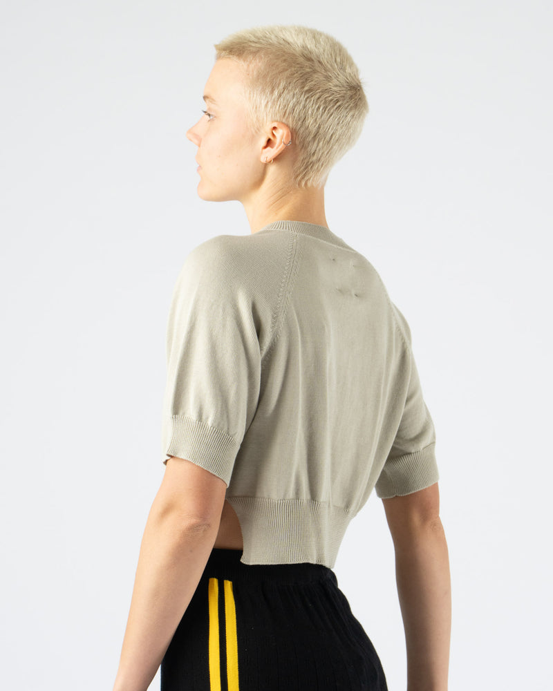 Cordera Organic Cotton Cut-Out Top in Pearl Grey