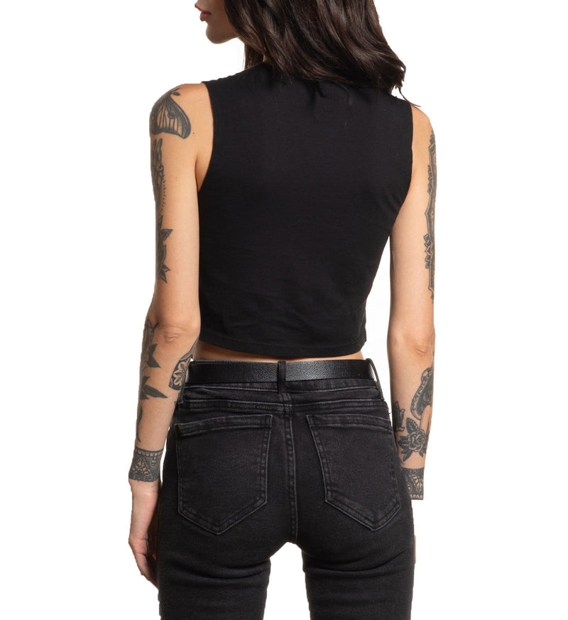 Portrayal Cut Out Crop Tee