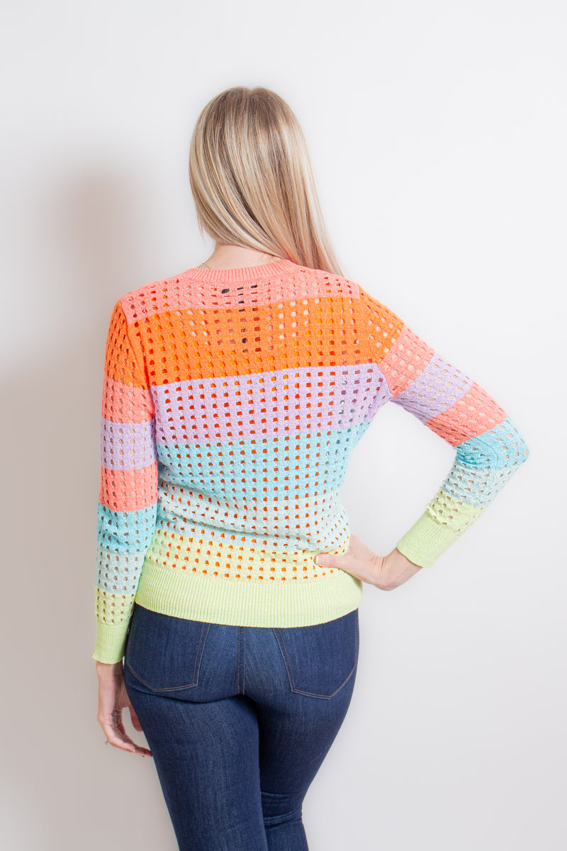 Multicolor Cut Out Top