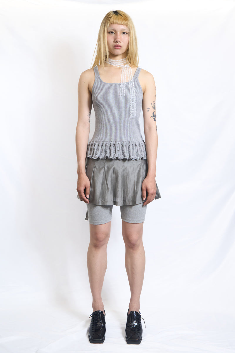 Cut-Out Ribbed Tank Top