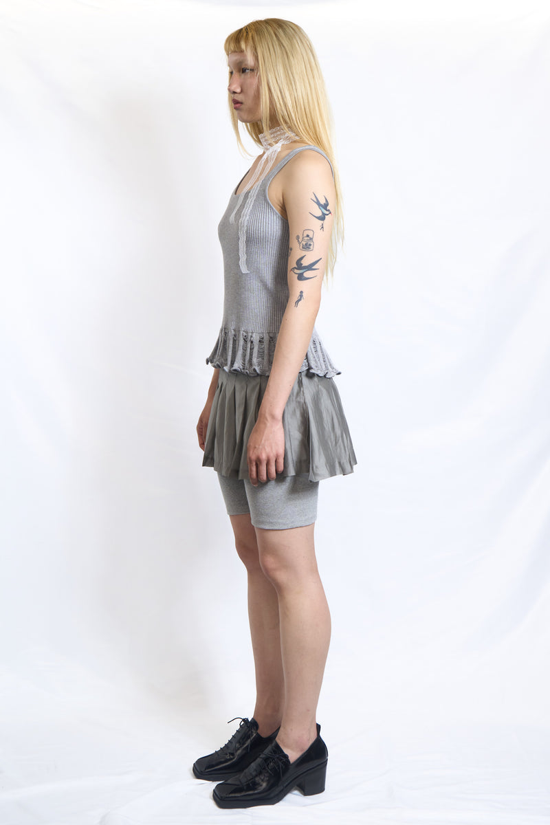 Cut-Out Ribbed Tank Top