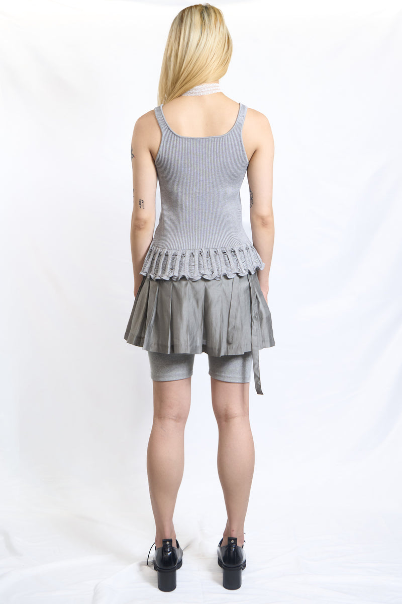Cut-Out Ribbed Tank Top