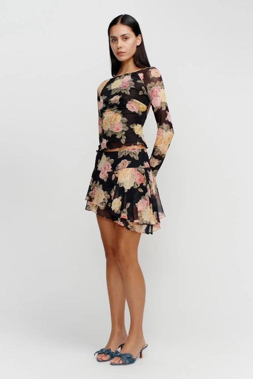 OWNLEY - DENISE BACKLESS TOP - VINTAGE ROSES