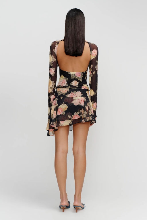 OWNLEY - DENISE BACKLESS TOP - VINTAGE ROSES