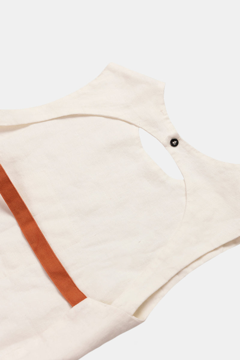 TOP BACKLESS GRAPHIC SEASHELL OFF-WHITE