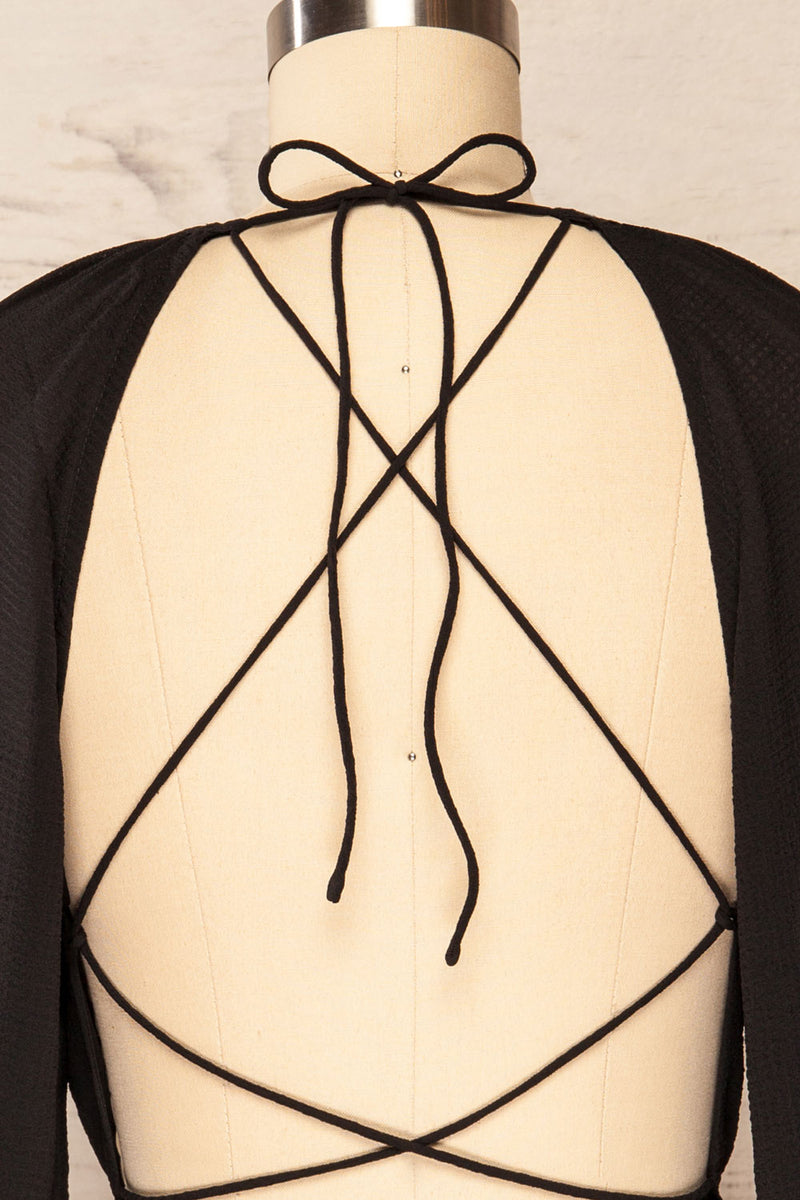 Milanox | Lace-Up Backless Top