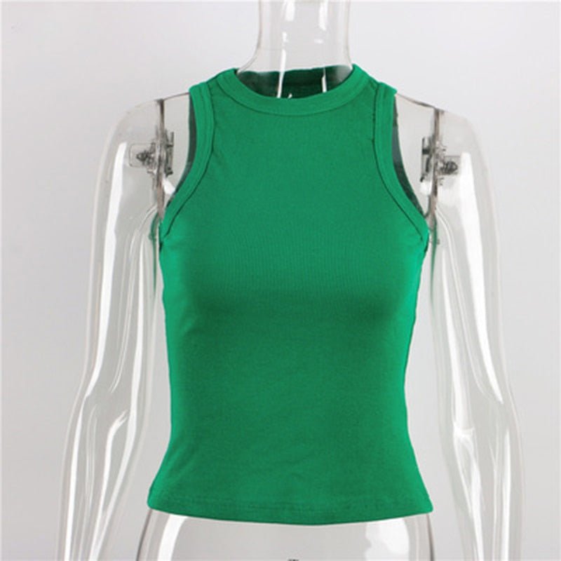 Summer Sexy Backless Tank Top Women Sleeveless Vest Quality Y2k Knitted Camis Tank Tops Women Casual Solid Color Basic Camisole