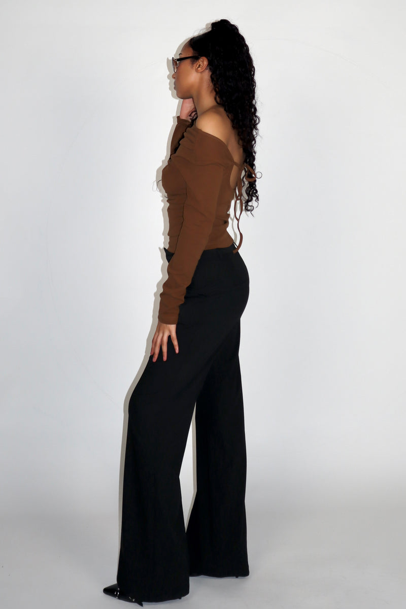 SCG MADE | Nia off shoulder backless top