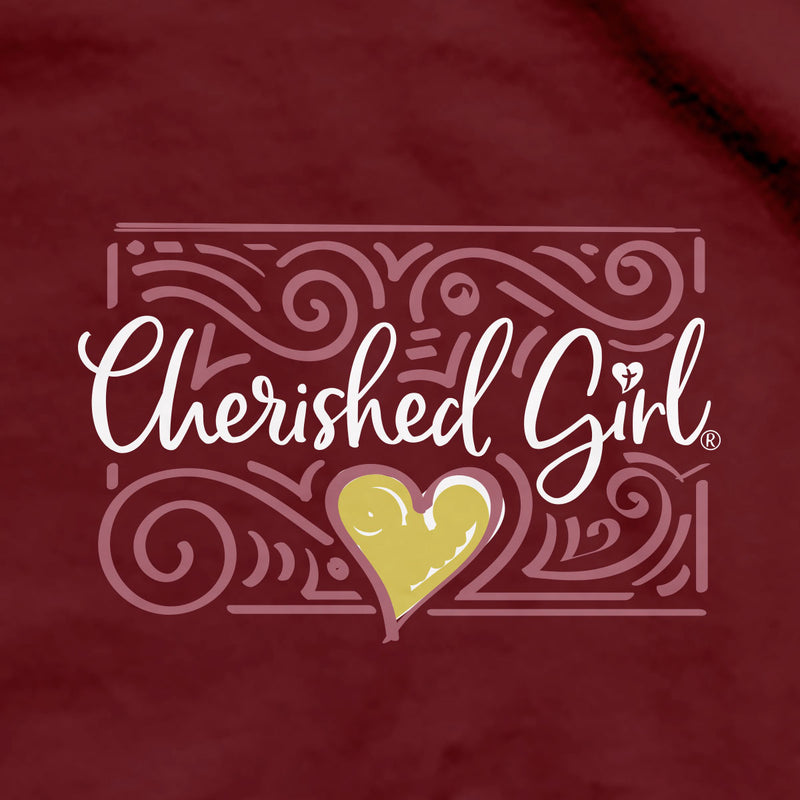 Cherished Girl Womens T-Shirt God Is Love Filigree