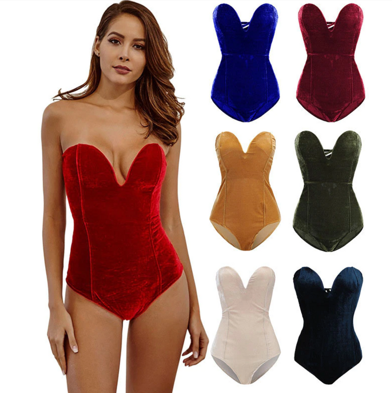 Velvet Baby-Cakes Strapless Backless Bodysuit