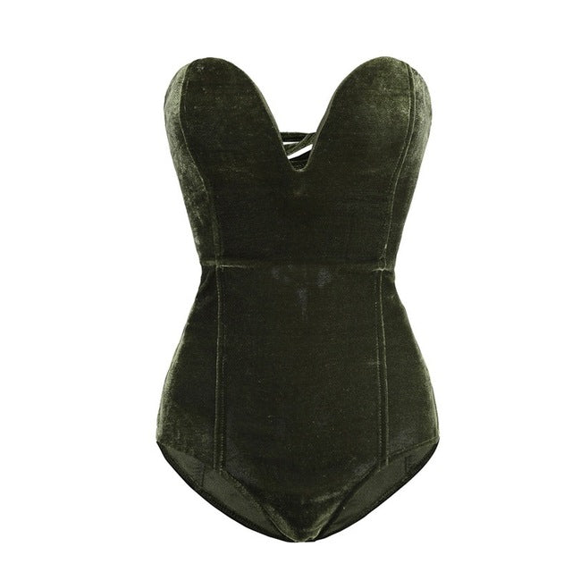 Velvet Baby-Cakes Strapless Backless Bodysuit