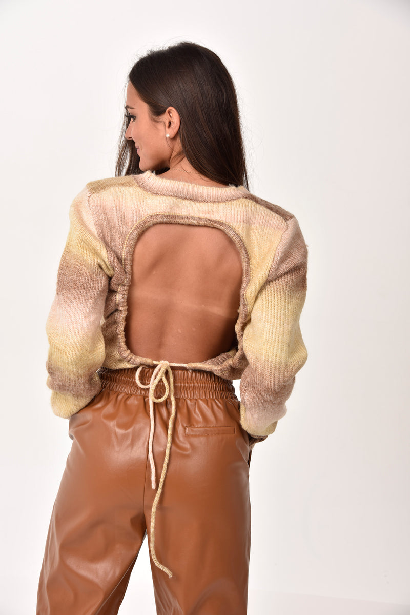 Desert Backless Sweater