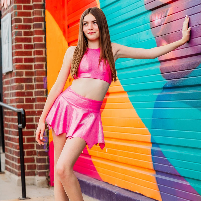 Ignite Backless Crop Top - Pink Sapphire