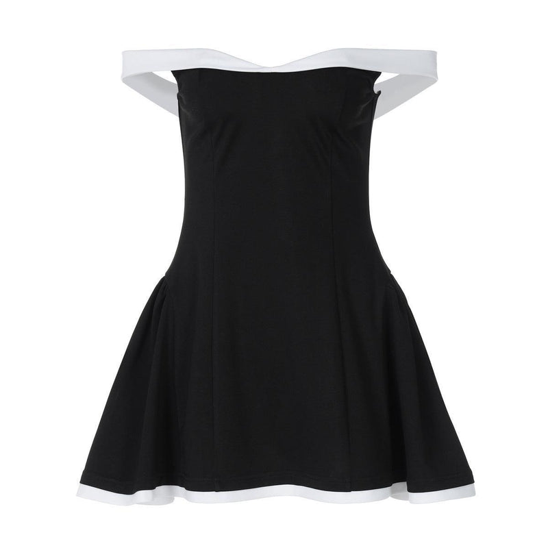 Women’s Tube Top Backless Dress – Slim Fit, High Waist
