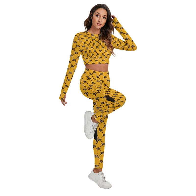 UTO IV Women's Sport Set With Backless Top And Leggings