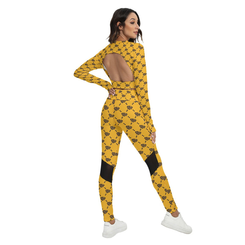 UTO IV Women's Sport Set With Backless Top And Leggings