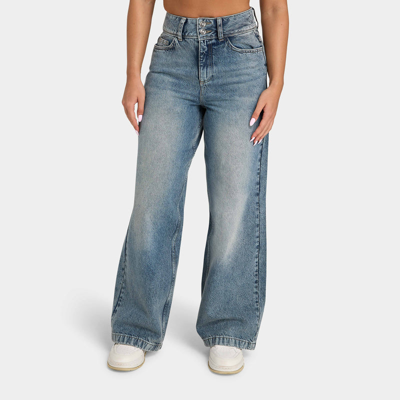 Womens Wide Leg Denim Jean