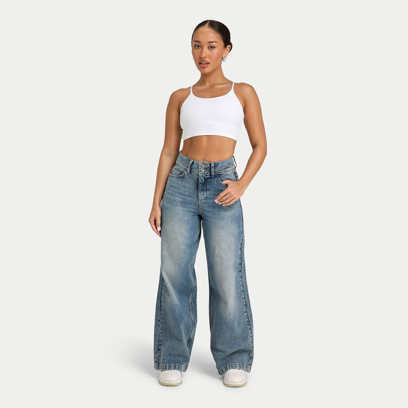 Womens Wide Leg Denim Jean