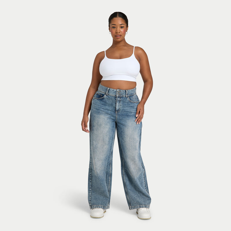 Womens Wide Leg Denim Jean