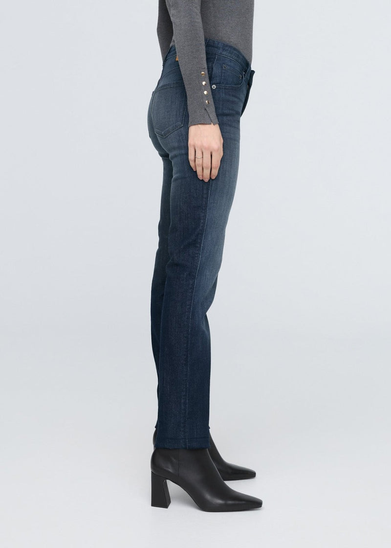 Performance Denim Mid Rise Slim Straight - Nostalgia Tone
