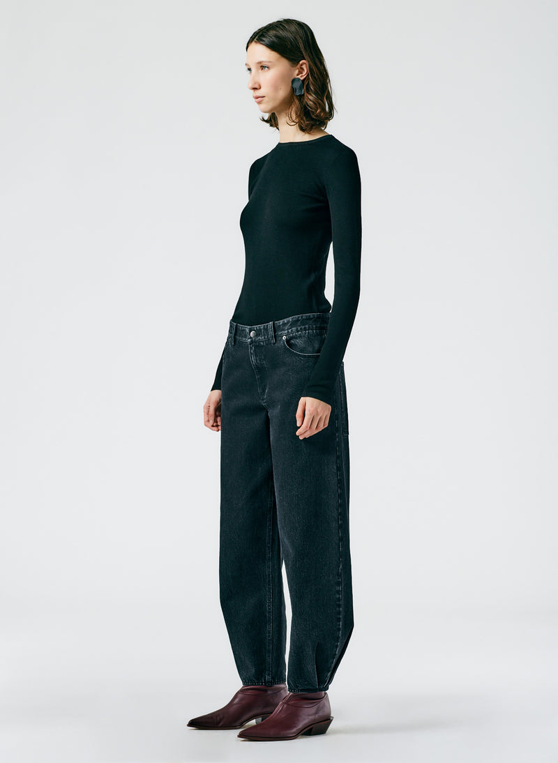 Black Denim Brancusi Jean - Long