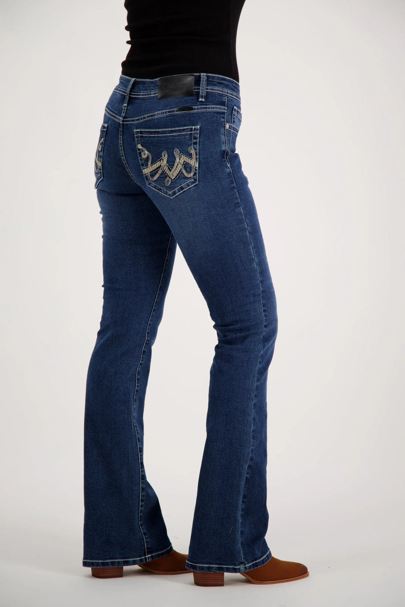 Eliza Bootcut Premium Stretch Denim Bling Jeans