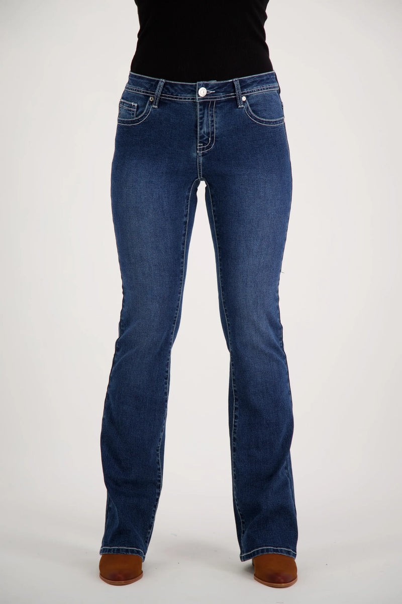 Eliza Bootcut Premium Stretch Denim Bling Jeans