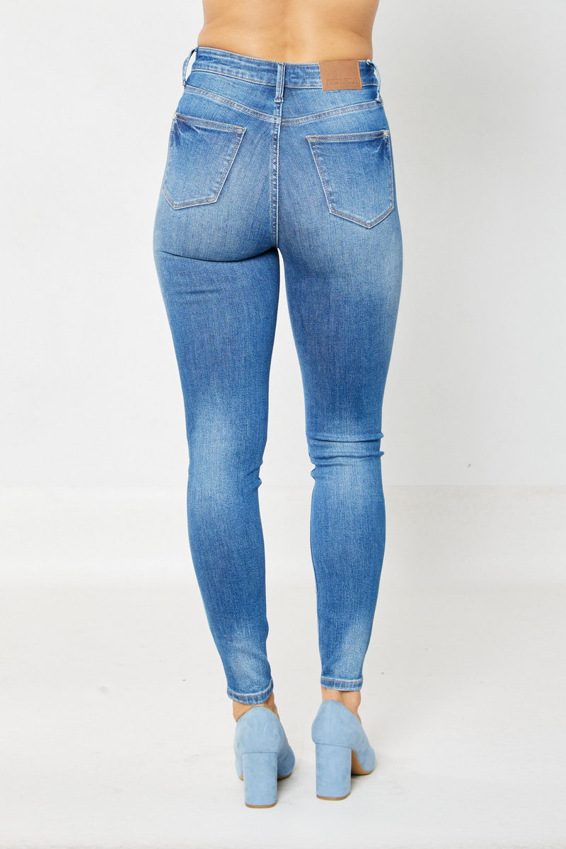 Judy Blue High Rise Tummy Control Classic Skinny Denim Jeans 88799