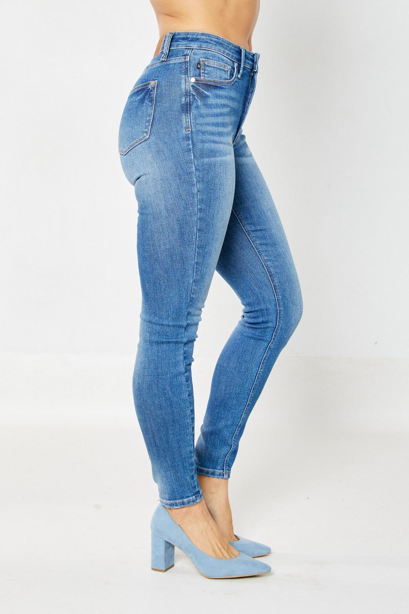 Judy Blue High Rise Tummy Control Classic Skinny Denim Jeans 88799