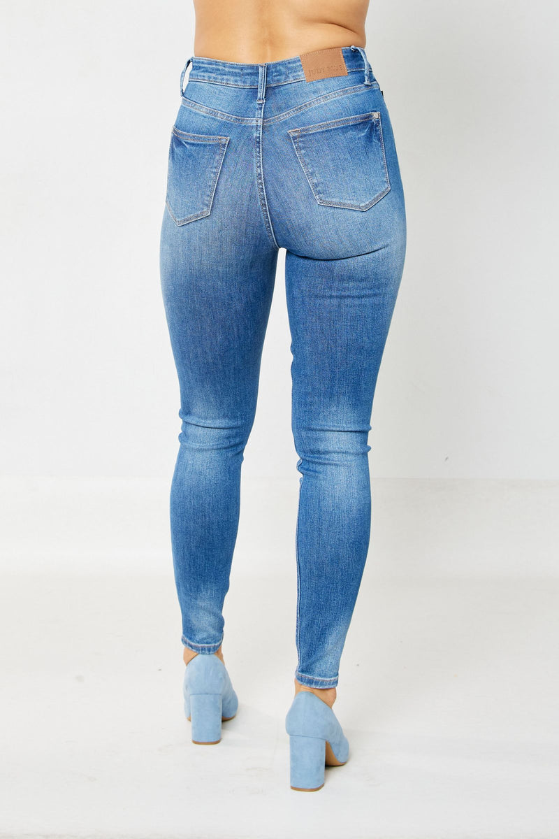 Judy Blue High Rise Tummy Control Classic Skinny Denim Jeans 88799