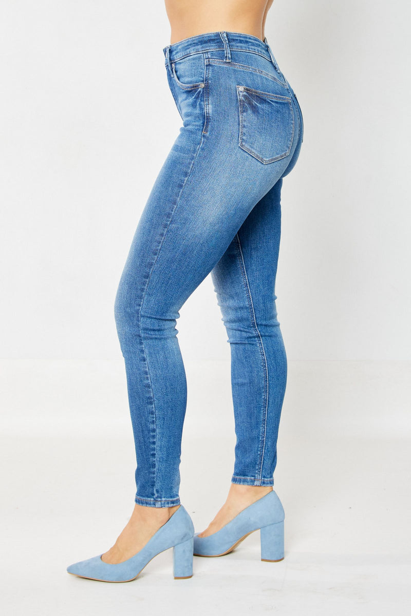 Judy Blue High Rise Tummy Control Classic Skinny Denim Jeans 88799