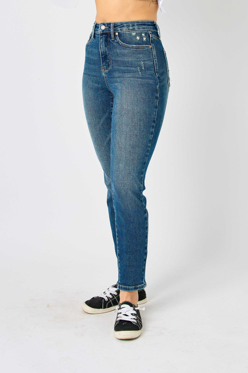 Judy Blue High Waist Tummy Control Slim Denim Jeans 88776